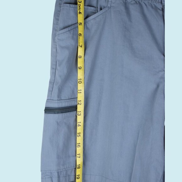 Patagonia Shorts Men's XL Nomader Blue Gray Cargo Pocket Mid Rise elastic waist - Picture 12 of 13